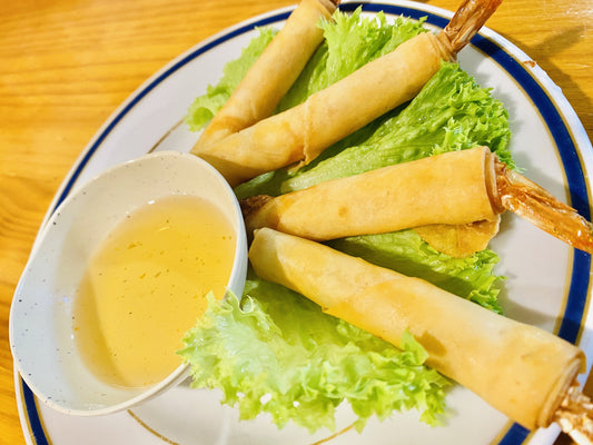 rollitos de langostinos